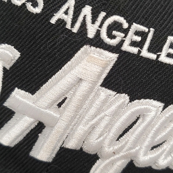 Los Angeles California Flatbill Snapback Black & Gray Mens Hat One Size - Picture 8 of 11